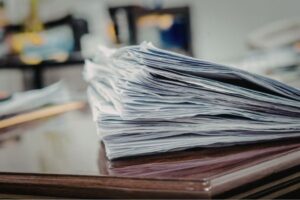 file-of-documents-in-the-table