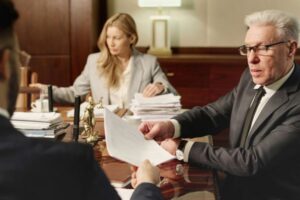 attorney explaining the document
