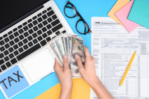paying tax and expenses